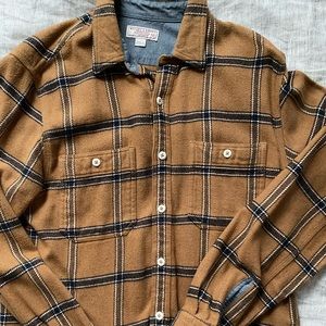 Wallace & Barnes flannel plaid shirt